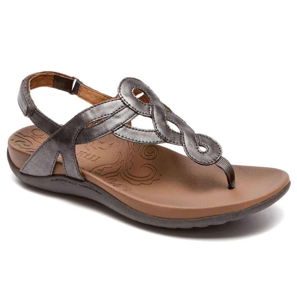 Rockport Womens Sandals Grey - Ramona - UK 072-YLIPWH